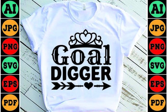 Goal Digger Mom SVG Design: A Versatile Embroidery Asset