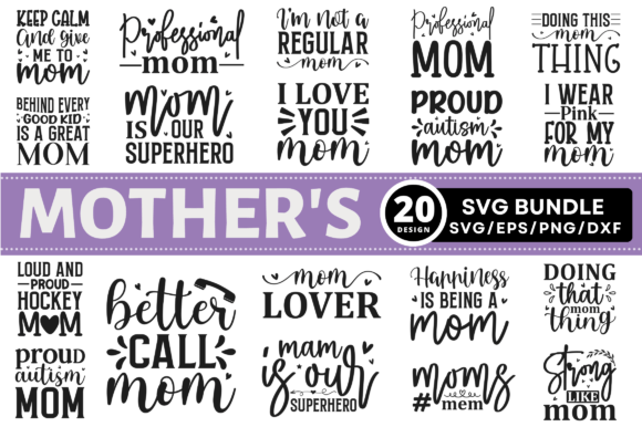 Mother's Day SVG Bundle: A Versatile Design for Embroiderers