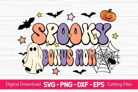 Spooky Bonus Mom: A Charming Halloween Embroidery Design